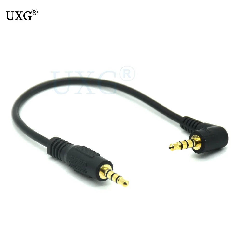 20CM 90° Right Angle 3.5mm Male to Male Aux Audio Cable Description Image.This Product Can Be Found With The Tag Names 35mm male right angle 90 degrees, 90 degree angle audio aux cable, 90 degree right angle aux cable