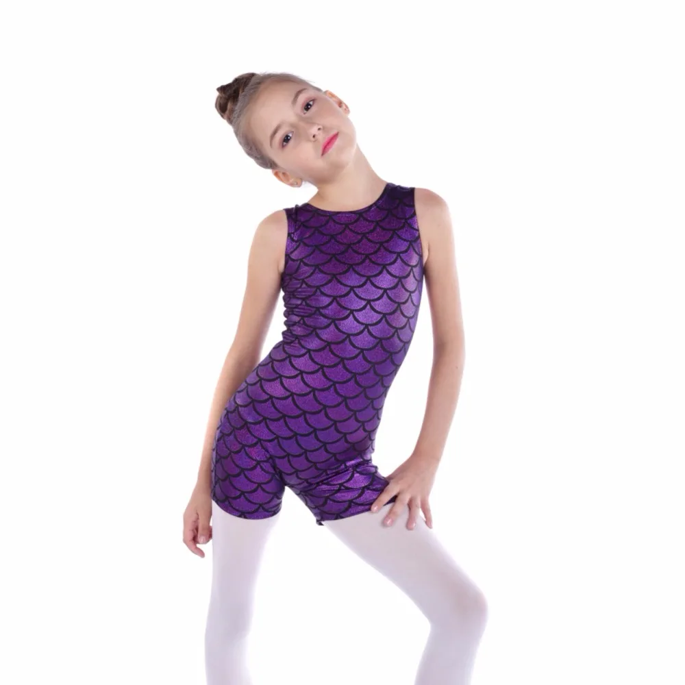

Sleeveless Romper Raphe Color Mixed Dancewear Clothing Polyester Nylon Kids Girl Dance