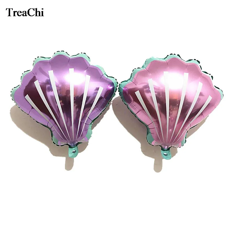 

Pink Purple Shell Shape Foil Balloon Jewelry Store Celibration Decoration Baby Shower Girl Birthday Wedding Party Air Balloon