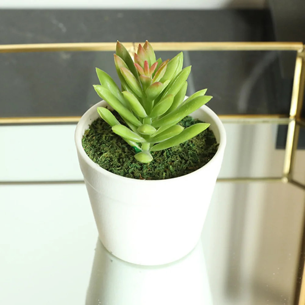 Artificial Green Plants Faux Succulent Cactus Aloe Home Garden DIY Decoration
