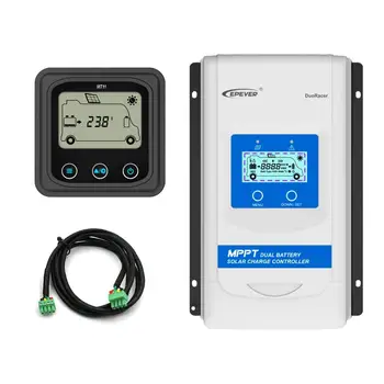 

DuoRacer MPPT 30A 20A 10A Solar Controller MT-11 Auto Dual Battery Regulador LCD Solar Panel Controller MT11 RV Camper Boat