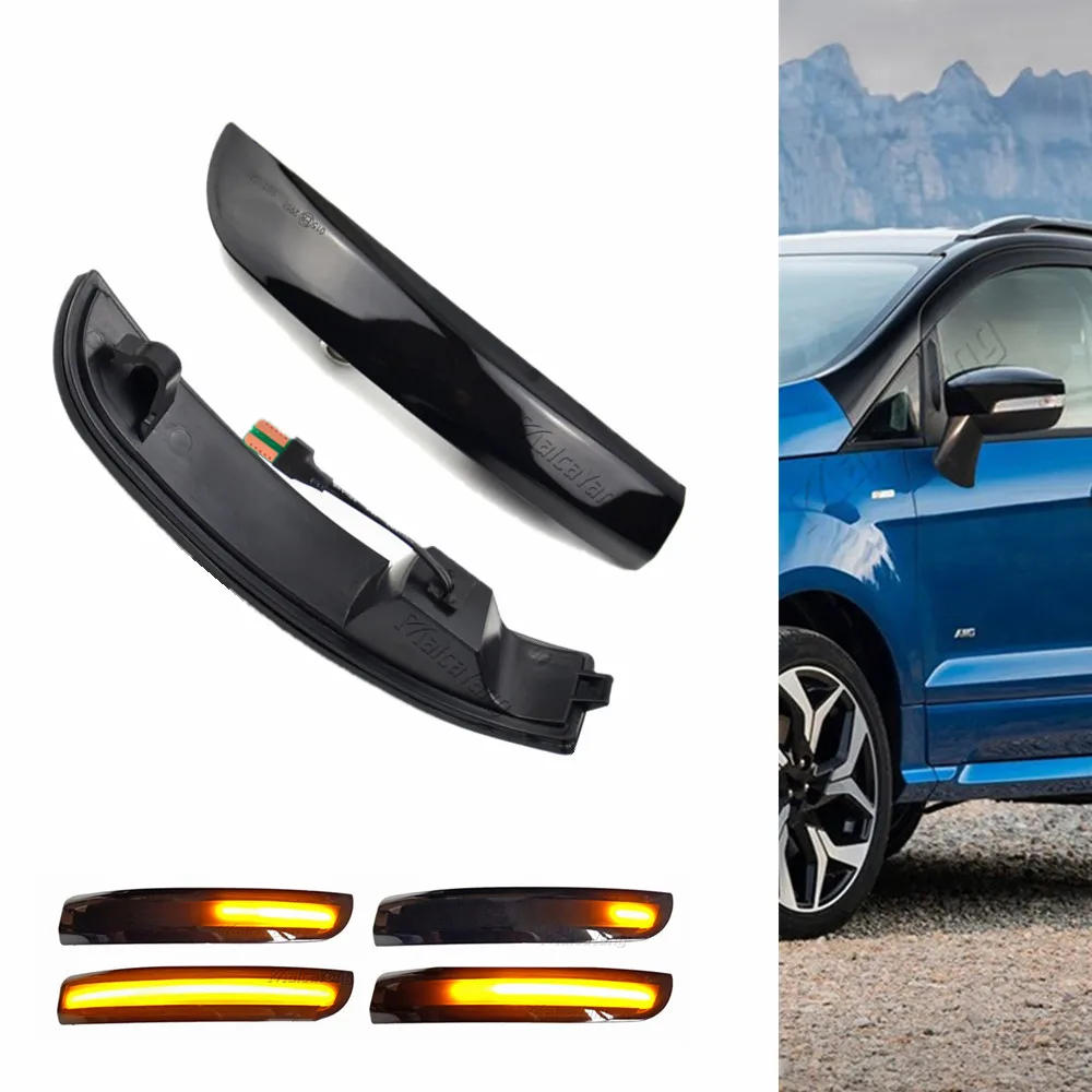 

For Ford Kuga II DM2 Van Escape EcoSport 2013-2019 Dynamic LED Blinker Indicator Side Mirror Turn Light Signal Repeater