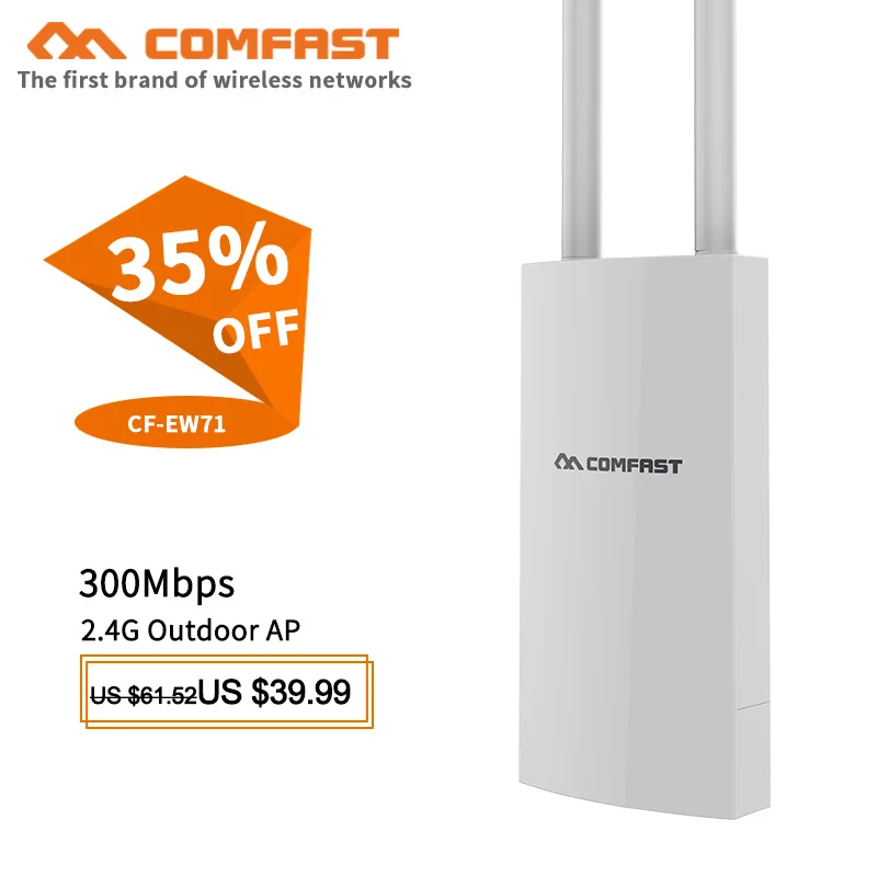 Potência ao ar Cf-ew71 de Alta Livre Wifi Roteador Mbps Wi-fi Ethernet Ponto Acesso Ponte Antena wi fi Cobertura Estação Base ap 300