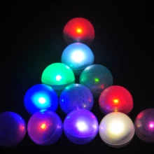 12Pcs/lot LED Pearl Ball Floating Vase Light Underwater Lights with Battery for Baby Shower Wedding Party Centerpiece Floral