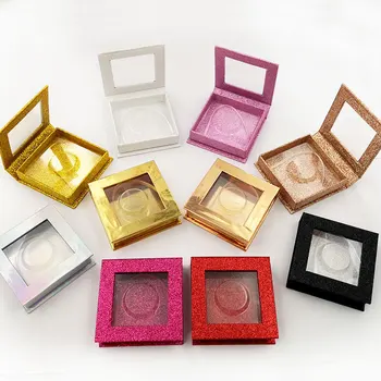 

20pcs Wholesale False Eyelashes Packaging Box Custom Logo Fake 3d 25mmmink Lashes Boxes Faux Cils Strip Magnetic Case Empty