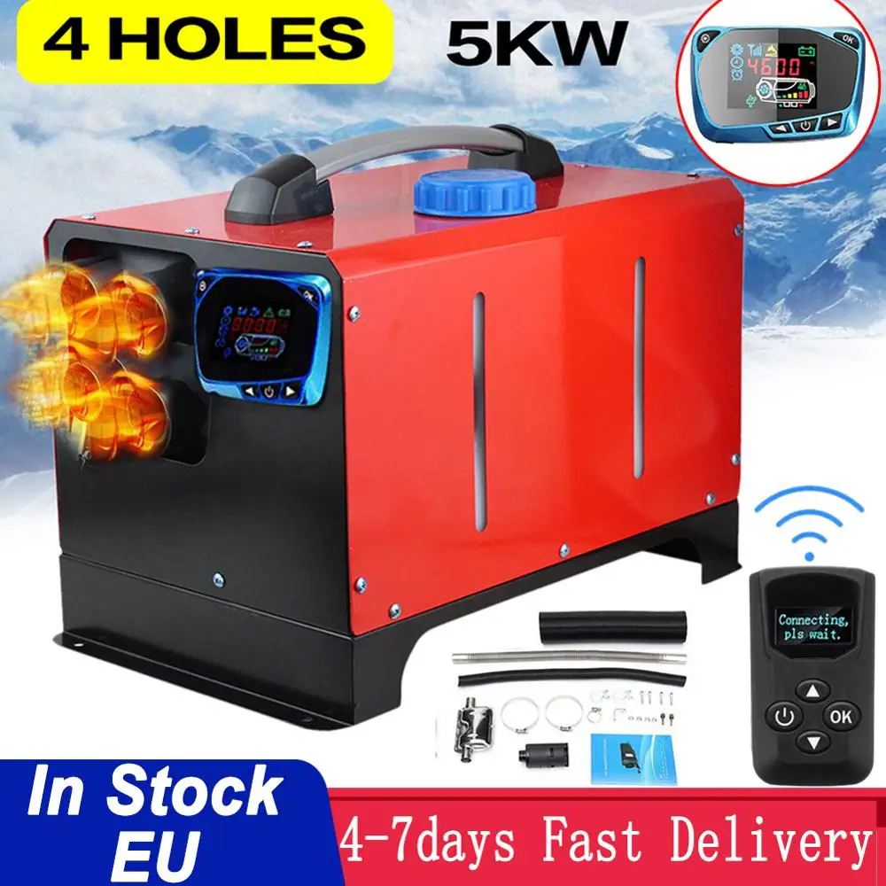 Car Heater 5KW 8KW 12V24V Auxiliary Heater In Electric Heaters Parking With LCD Monitor Remote