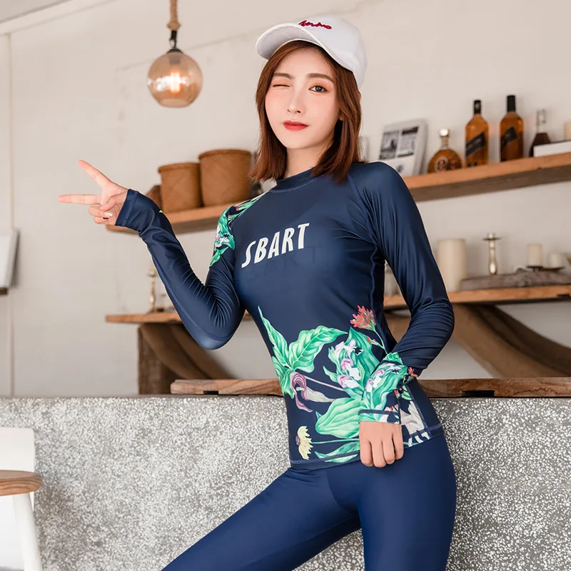 

2019 New Style Bathing Suit Women's Conservative Diving Suit Swimwear Tour Bathing Suit Split Type Sun-resistant Bathing Suit Ou