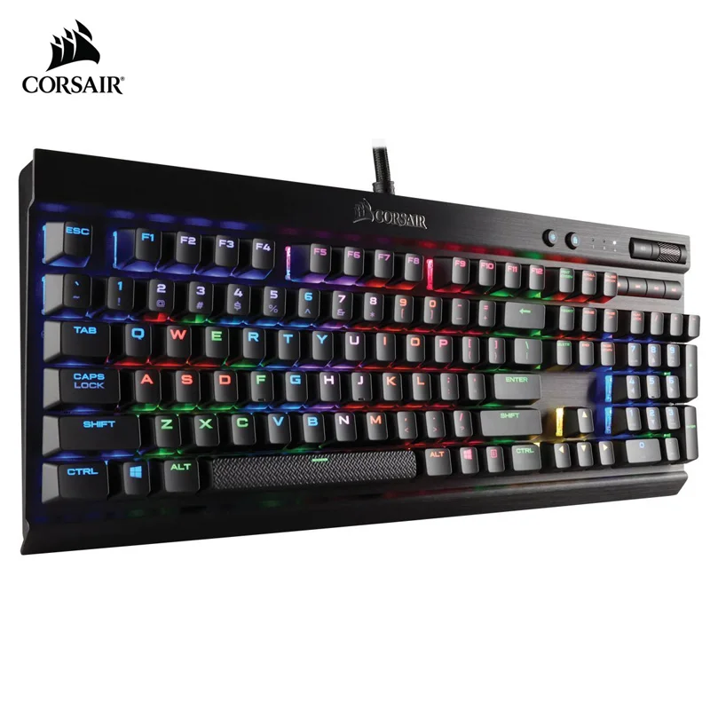 Механическая игровая клавиатура CORSAIR K70 LUX RGB-управление через USB и медиа-линейный и тихий-RGB светодиодный Bac