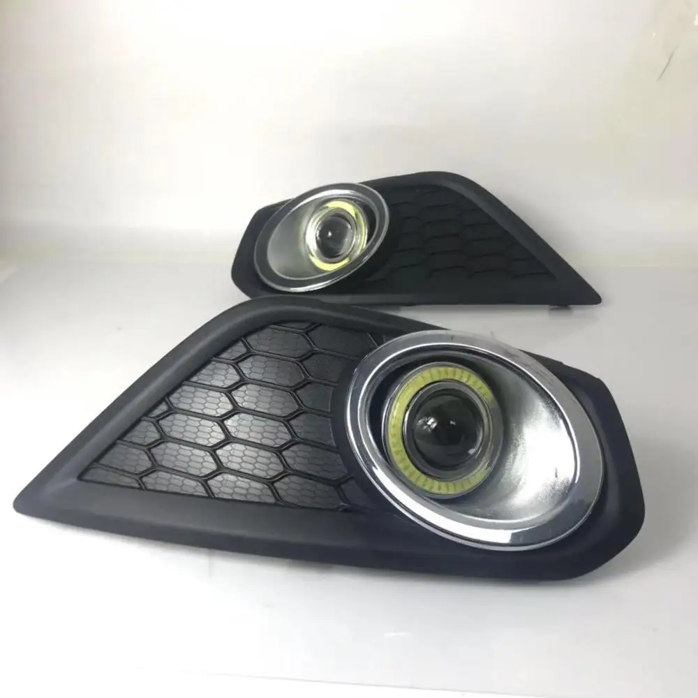 RQXR противотуманная фара вождение свет в сборе для volvo c30 cob angel eye светодиодные дневные ходовые огни сигнал поворота