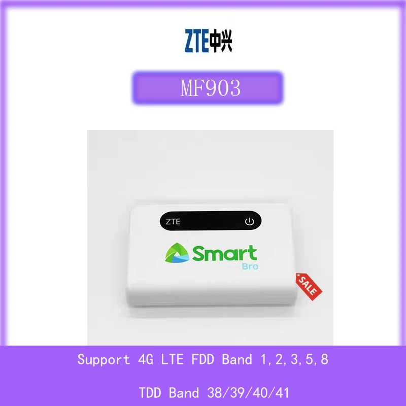 Unlocked ZTE MF903 4G Mobile Hotspot With SIM Card Slot 150Mbps Wifi 
