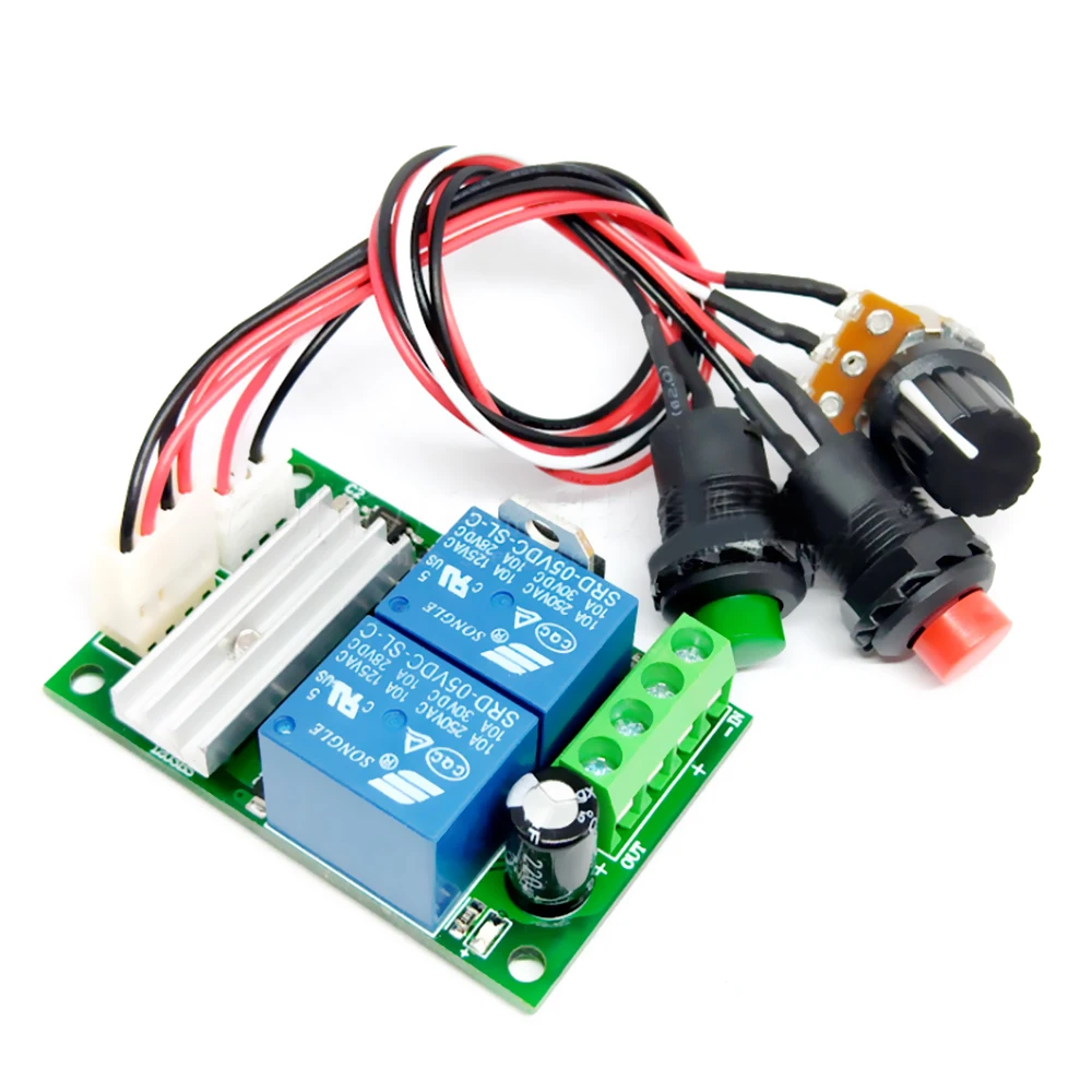 Forward And Reverse Switch Linear Actuator Motor Controller Adjustable Speed Control DC 6V 12V 24V PWM DC Motor Speed Controller
