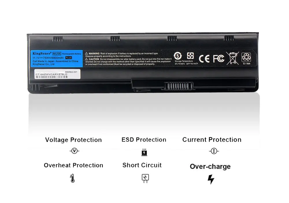 Bateria do Portátil de Kingsener Mu06 para hp Pavilion g4 g6 g7 Cq42 Cq32 G42 Cq43 G32 Dv6 Dm4 G72 593562001 Hstnn-db0y Ub0y Ib0y - Imagem 4