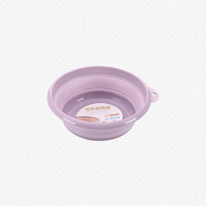 small purple Портативный складной умывальник складной ведро складной силиконовый умывальник детский умывальник Рыбалка продвижение Кемпинг ведро для мойки автомобилей - Цвет: small purple