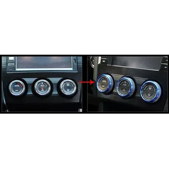 

For Subaru Impreza WRX/STi Knob Ring Covers 3pcs Accessoires Replacement