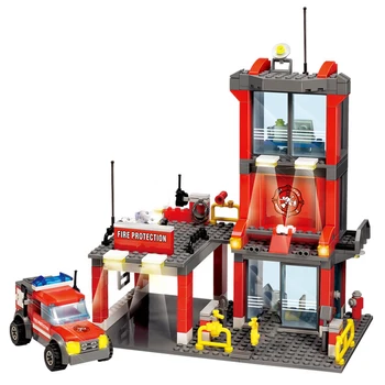 

300PCS Puzzle Fire Control Protection Post Command Cente Small Particle Blocks DIY Bricks Children Gift Education Toys Unisex