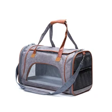 Дышащая складная сумка на плечо переноска для собак кошка рюкзак исходящий портативный мешок для домашних животных