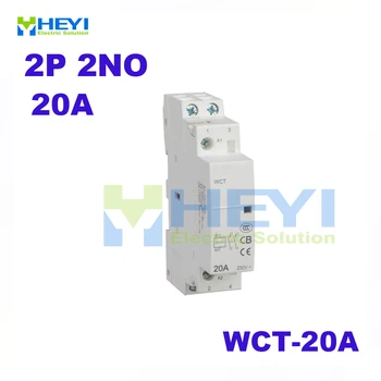 

WCT-20A household contactor 2Pole 220VAC 50Hz 2NO without manually control mini contactor