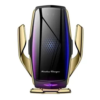 

E5 10W IR Qi Wireless Car Charger Automatic Clamping Phone Holder Air Purifier Automatic Clamp Fast Charge Mount