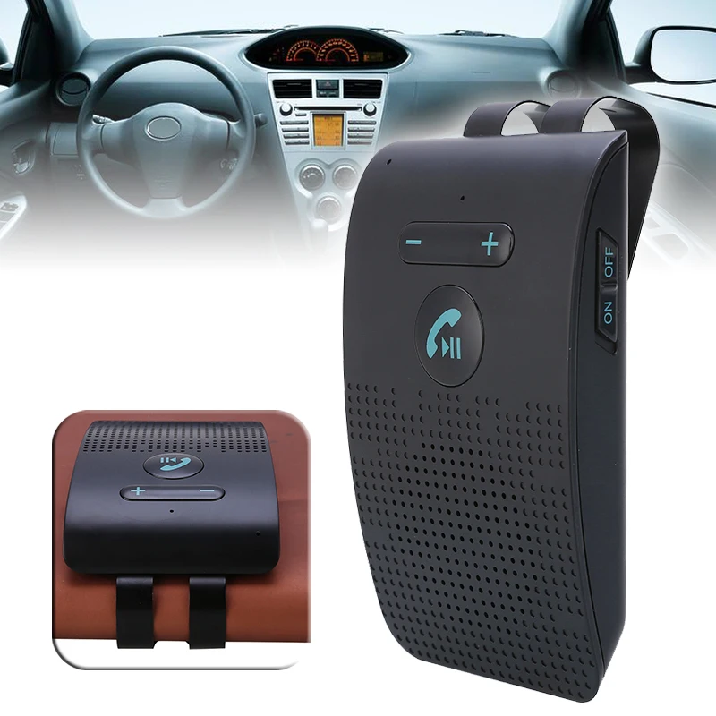 Bluetooth Handsfree автомобильный комплект 4,2 солнцезащитный козырек клип беспроводной аудио приемник спикерфон двойной микрофон для автомобильной электроники