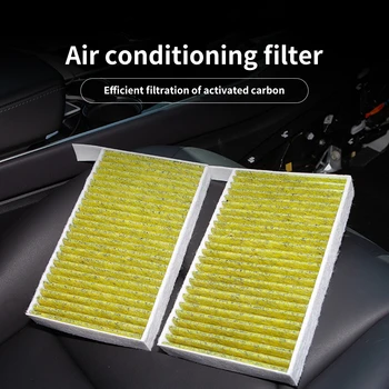 

Car air conditioning filter for Tesla Model 3 2017-2019 auto cabin exhaust air filter replace climate control gases prevent dust