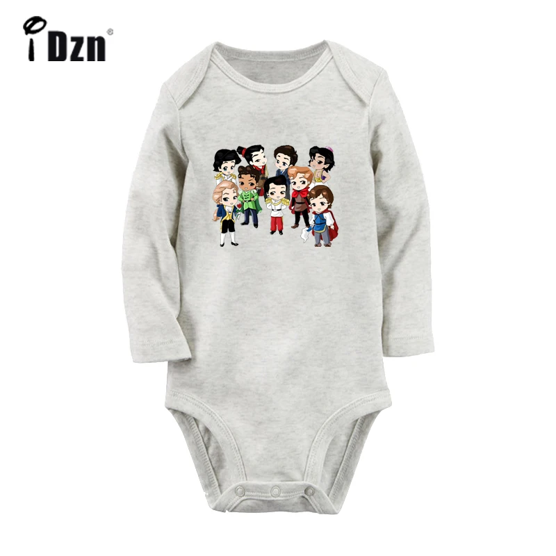 ifBabyG4033C Милый чудо-женщина, Диана, принц, Рождественский олень, боди для новорожденных, комбинезон с длинными рукавами для малышей, комбинезон, подарок - Цвет: ifBabyG4033C