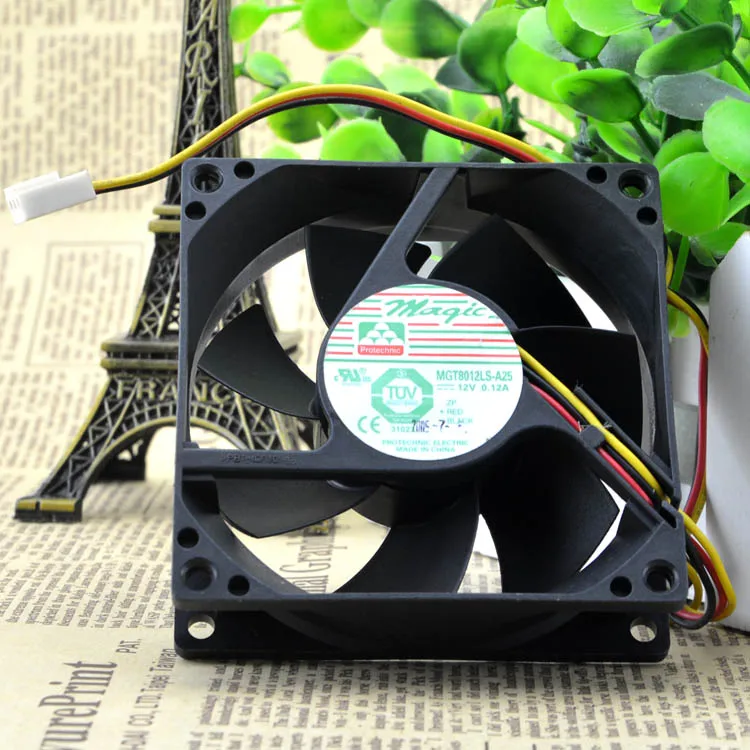 Магия MGT8012LS-A25 12V 0.12A 8 см 8025 защиты электродвигателя Вентилятор охлаждения