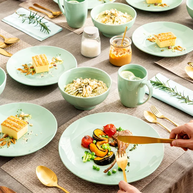 Vajilla Colores Set Vajilla Porcelana Sweese 18 Piezas Multicolor