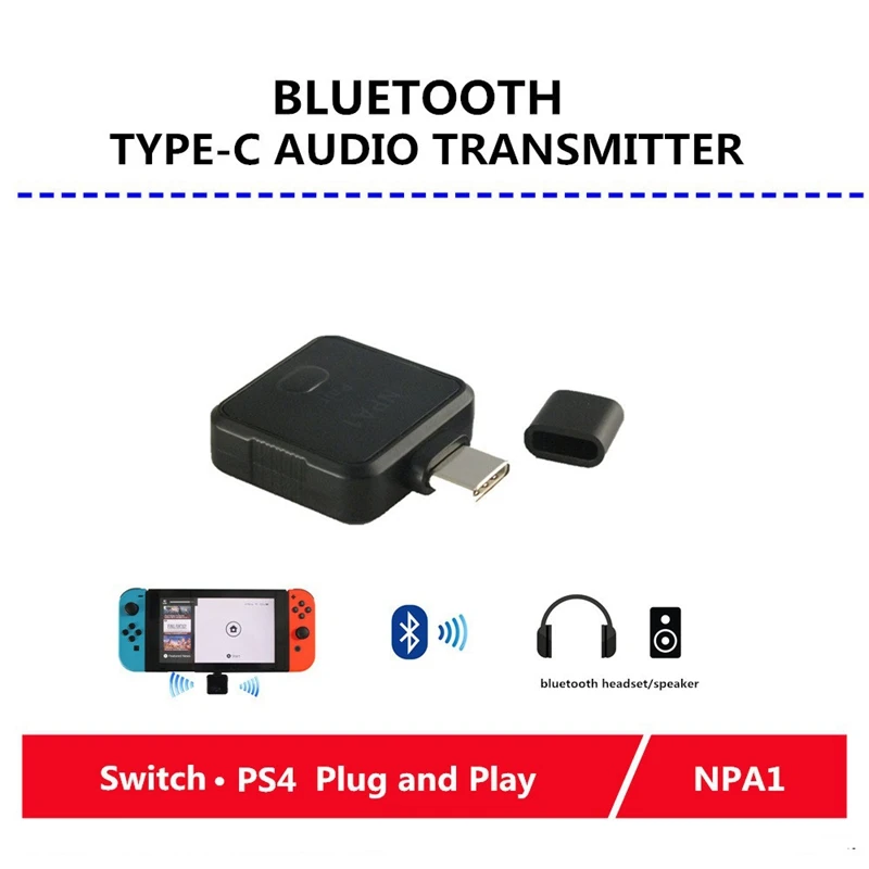 BESTWireless Bluetooth type C аудио передатчик USB адаптер для nintendo Switch PS4|Аксессуары наушников|