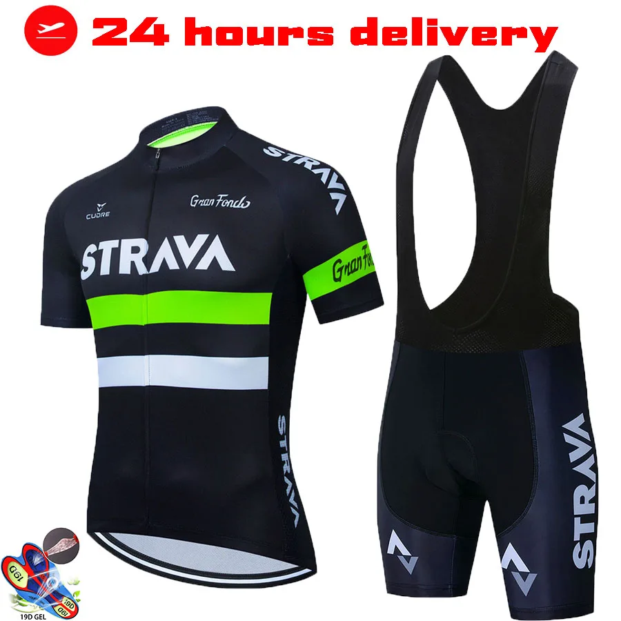 STRAVA New Cycling Jersey Set Breathable Team Racing Sport Bicycle shirts MTB Road Bike Shorts Suit Men Ropa Ciclismo | Спорт и