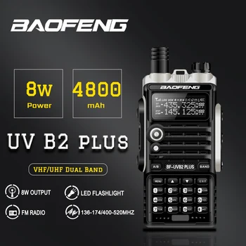 

Baofeng UVB2 Plus Two way Radio Dual Band VHF UHF Walkie Talkie 128CH interphone BF-UVB2 Ham CB Radio Handheld Transceiver