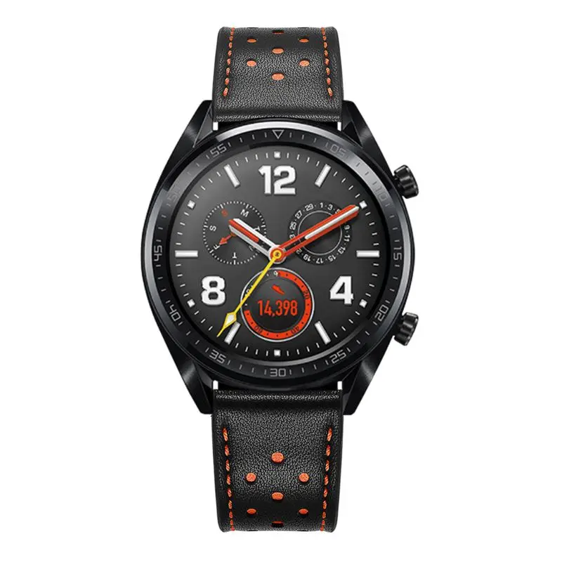 Ремешок для huawei Watch GT ремешок для часов кожаные умные часы браслет для huawei часы GT аксессуары