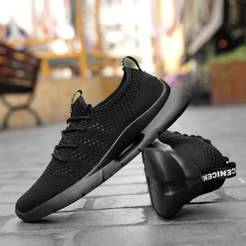 

2019 summer new comfortable breathable mesh casual shoes simple lightweight flat shoes large size men's shoes