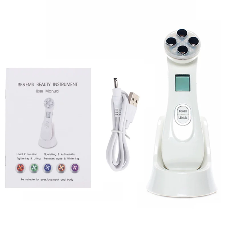 5 in 1 RF&EMS Radio Mesotherapy Electroporation Face Beauty Radio Frequency LED Photon Face Skin Rejuvenation Remove Wrinkle 4