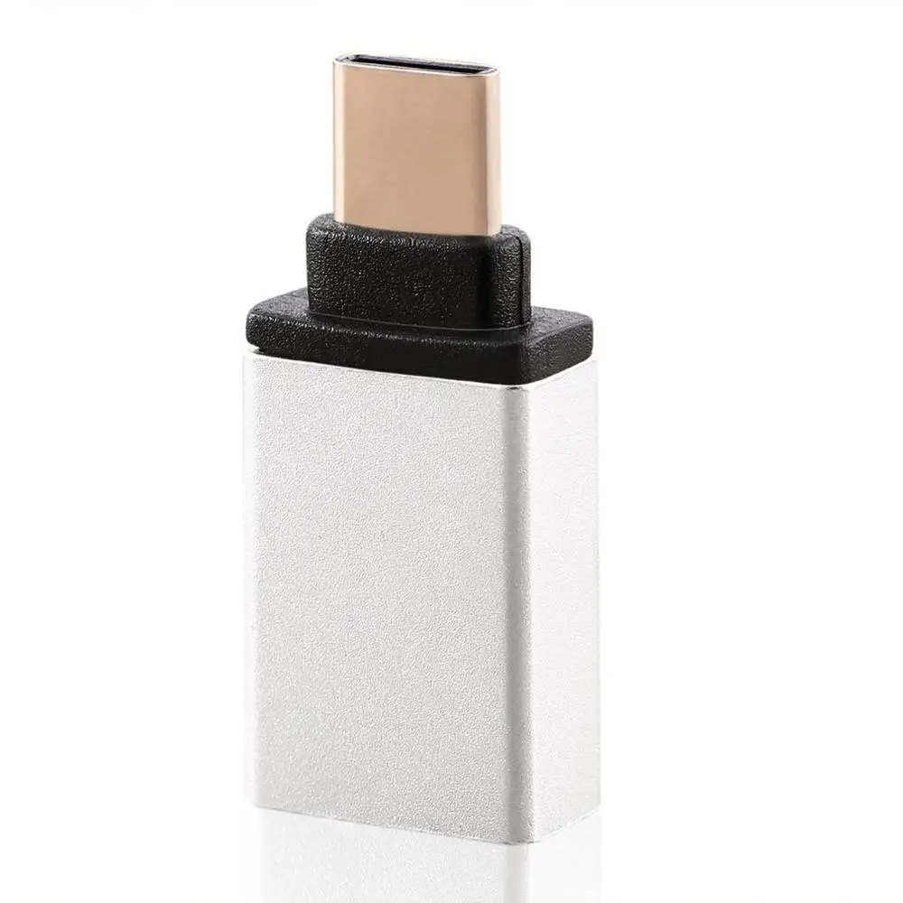 Usb type C OTG адаптер USB 3,1 на USB 3,0 OTG type-C конвертер для Macbook samsung S10 s9 huawei USB-C разъем - Цвет: Серебристый