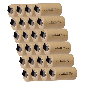 

yeckpowo 24 pcs SC 2200mah 1.2v battery NICD rechargeable batteria for electric drill for makita bosch B&D Hitachi metabo dewalt