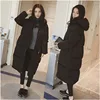 Hooded Ladies Coat Long Coats Parka Oversize Colour Jacket Mid-long Women Winter Thick Jacket Down Jacket Women Winter ► Photo 1/6