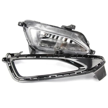 

2Pcs for Hyundai Tucson Daytime Running Light LED Daytime Running Light Modified Front Fog Lamp Assembly
