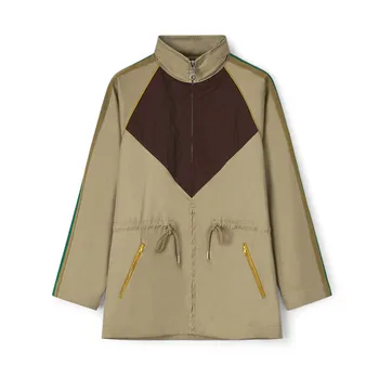 

personalized adjustable waist drawstring windbreaker retro assorted colors trench coat for women outdoor clothes