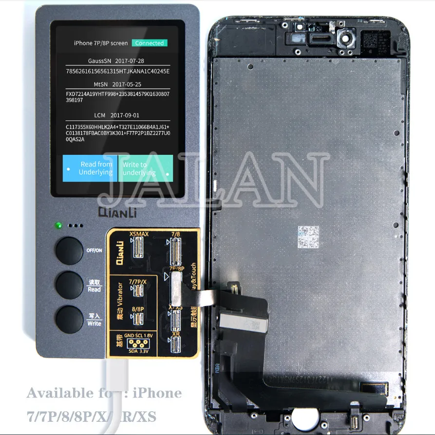 Qianli iCopy ЖК-экран цветной ремонтный программатор для iPhone XR XSMAX XS 8P 8 7P 7 Вибрация/сенсорный/Фоточувствительный ремонт