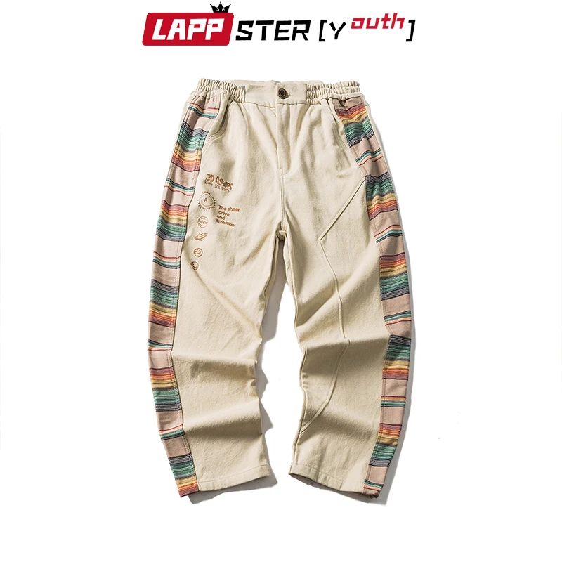 

LAPPSTER-Youth Men Patchwork Designer Harajuku Baggy Sweatpants 2023 Summer Mens Korean Fashion Vintage Joggers Male Pants 2XL
