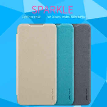 

case for xiaomi redmi Note 8 pro NILLKIN Sparkle Flip PU leather case cover For redmi 7/Y3 redmi 4 cover redmi 4 pro case flip