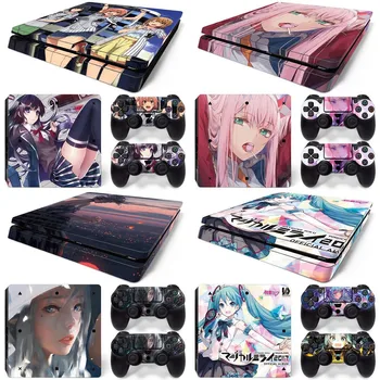 

Popular Vinyl Game Skin Stickers For PS4 Slim Console Protect For PS4 Controllers Game Decals