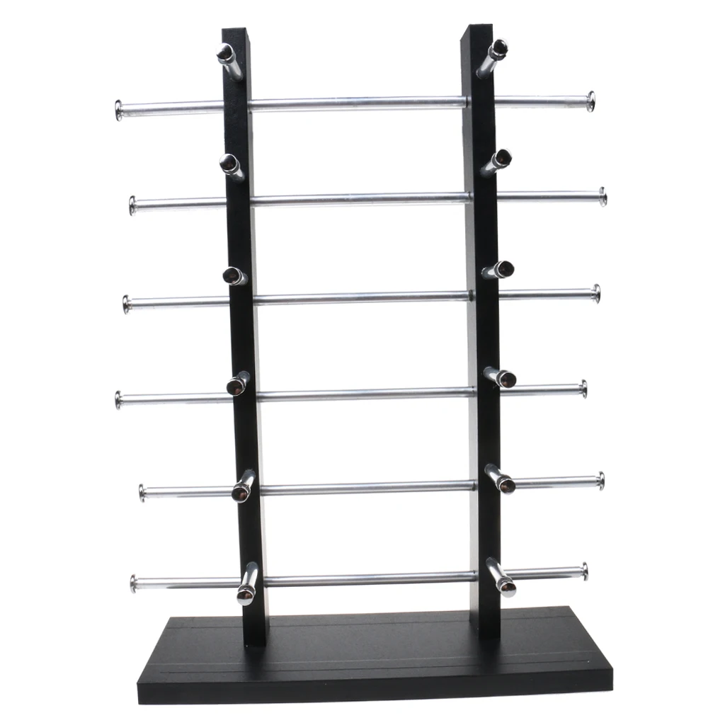 Wood Black Sunglasses Eye Glass Rack Display Stand Storage Holder 3/4/5/6 Tiers