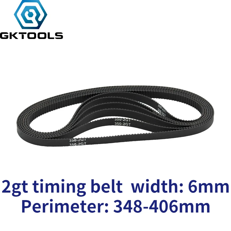 GKTOOLS 3D принтер GT2 6 мм длина ремня синхронизации из резины с замкнутым контуром 348