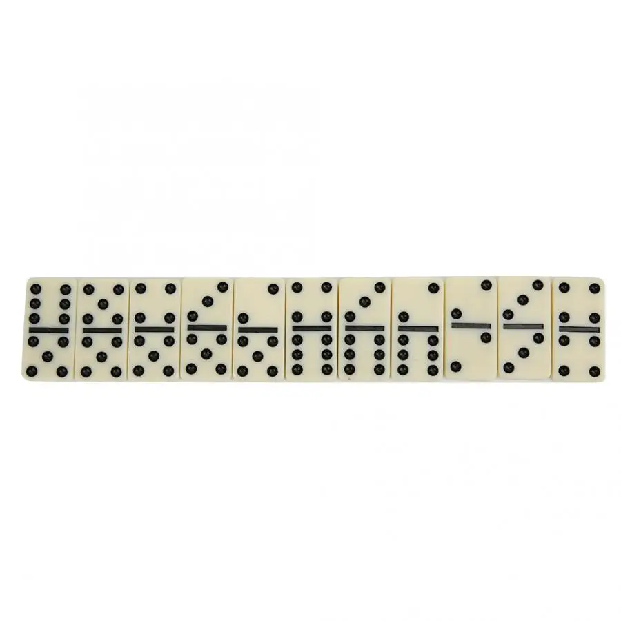 28pcs Dominoes Board Game with Transparent Box Package Intellectual Table Game Parent-child Interactive Toys for Kids Adult Gift