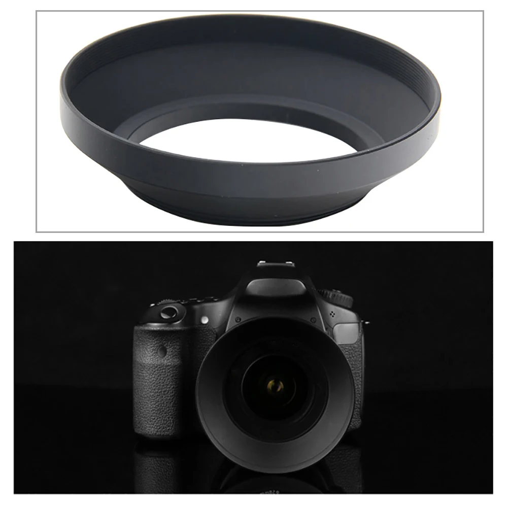 

Photography Replacement Cover Lens Hood Wide Angle Metal Non Reflecting Protective Universal External Screw Mount For Camera