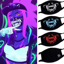 Игры аниме рисунок с персонажами мультфильма «Герои в масках» череп лицевая маска против пыли панк KPOP Косплэй маски аксессуар реквизит Хэллоуин вечерние человек Для женщин Лыжная маска