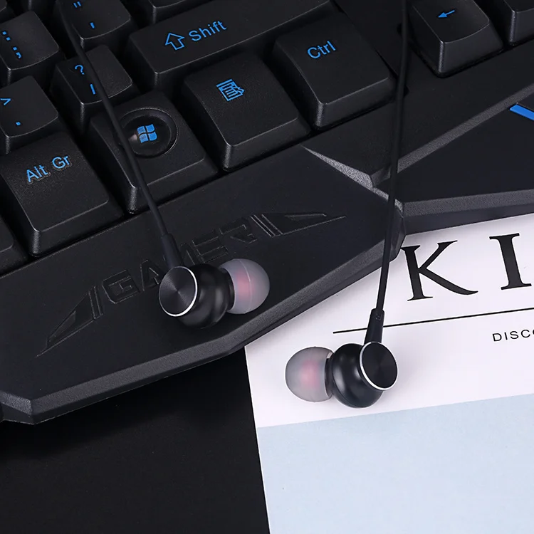 3.5mm Magnets In Ear Earphones Bass Music Headset Earphone Sport Stereo Earbuds With Mic For Phone MP3 Samsung Xiaomi Huawei 