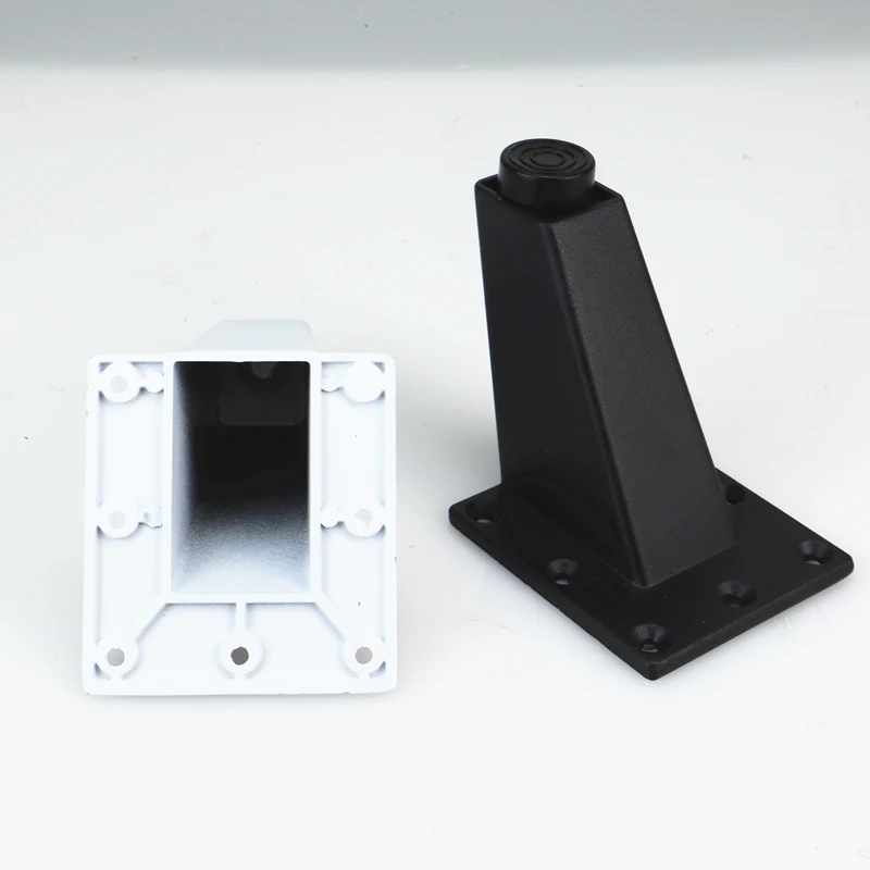 Black and white furniture legs adjustable square cabinet feet aluminum alloy cabinet feet Bathroom adjustment Foot