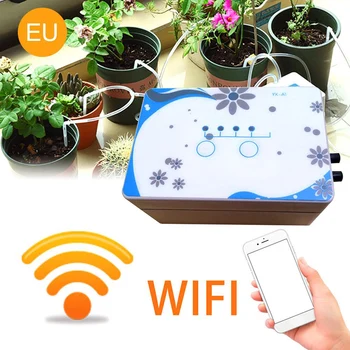 

1 Set Of 10M WiFi Control Drip Irrigation System Plant Auto Smart Timer Watering Hose Kit Garden Irrigation Accessories